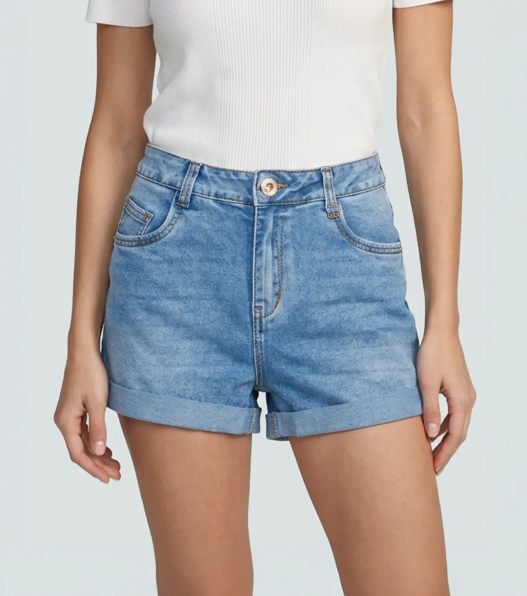 Short En Indigo Para Mujer Con Proceso Ashanti Derek 837859 AZ