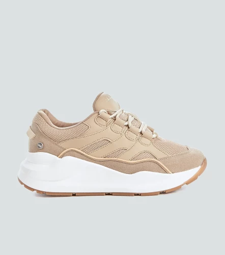 Tenis Para Mujer Karol Combinado Con Cordones DerekKQ