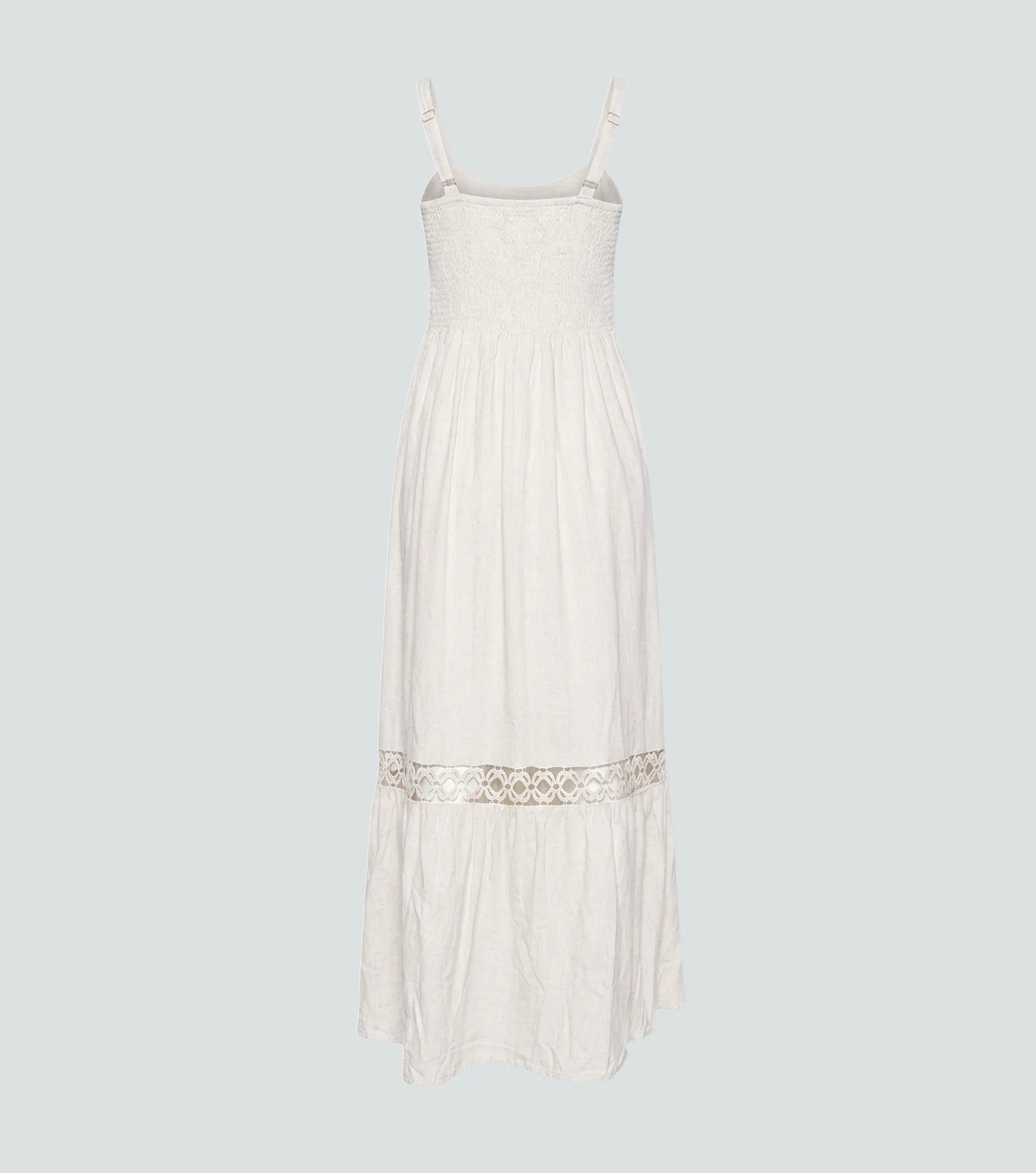 Vestido Largo Bohemio De Tiras Unicolor Derek 838283 AR