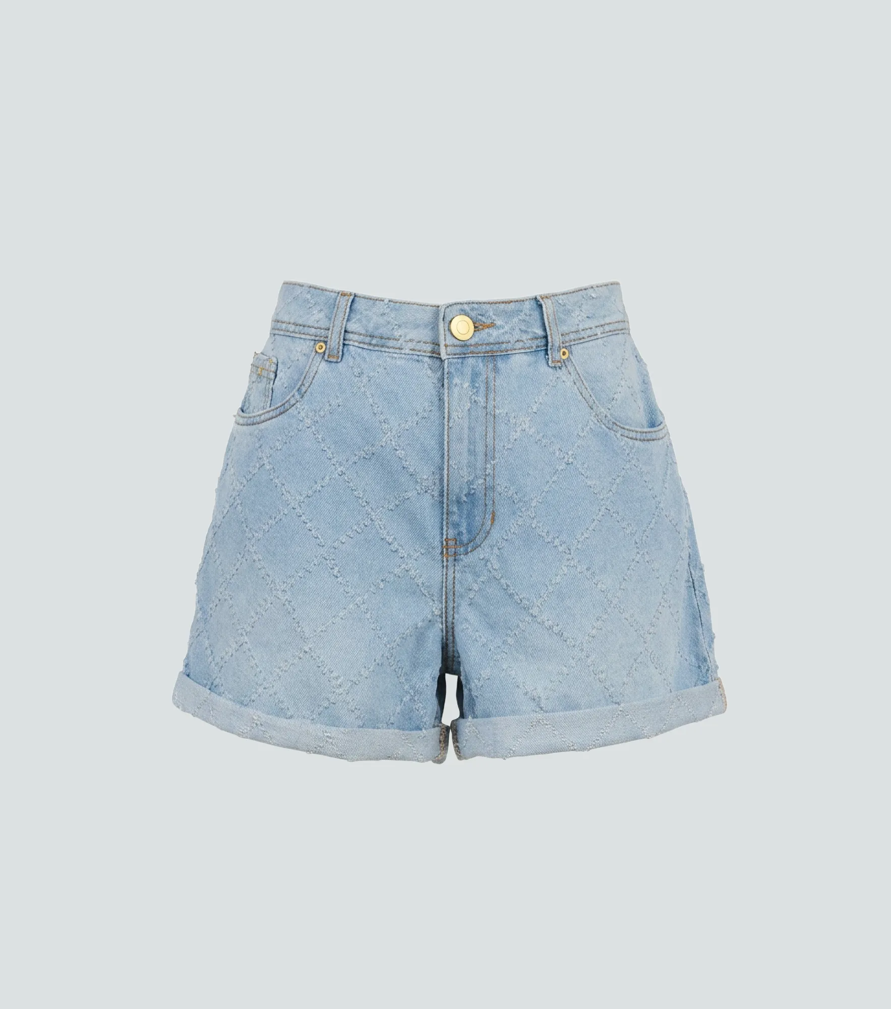 Samanta Short Proceso Claro Con Rombos Y Doblez En Bota Unser 837136 AZ
