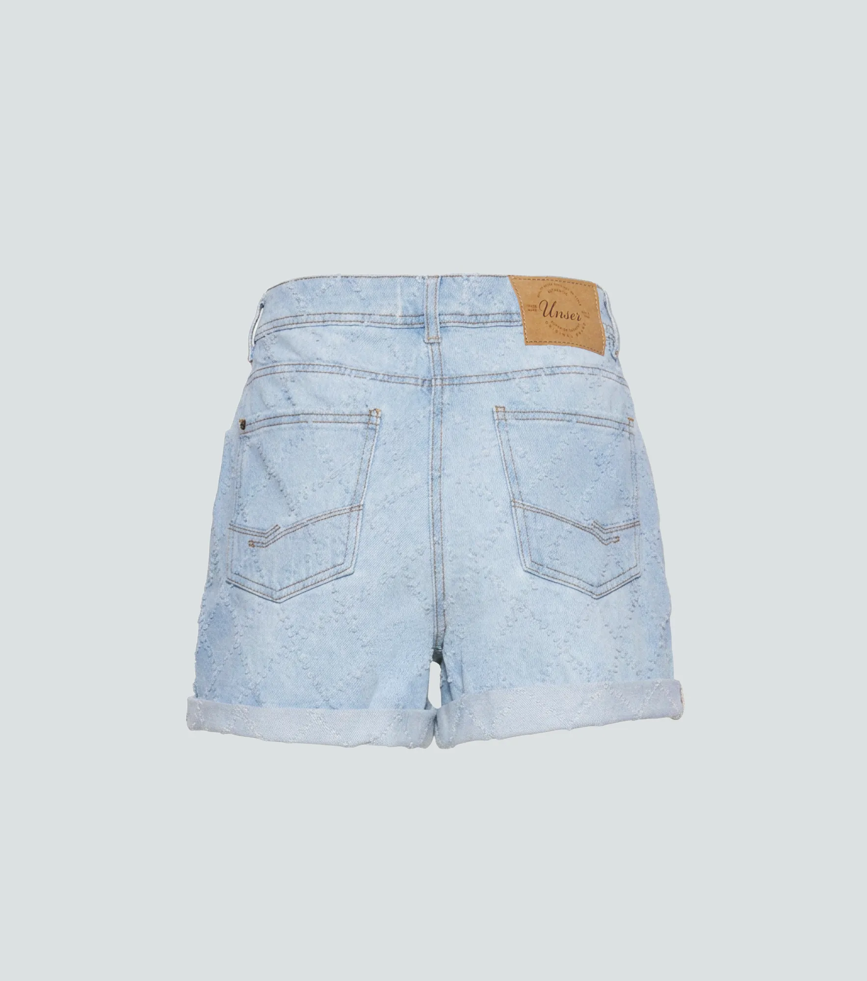 Samanta Short Proceso Claro Con Rombos Y Doblez En Bota Unser 837136 AZ