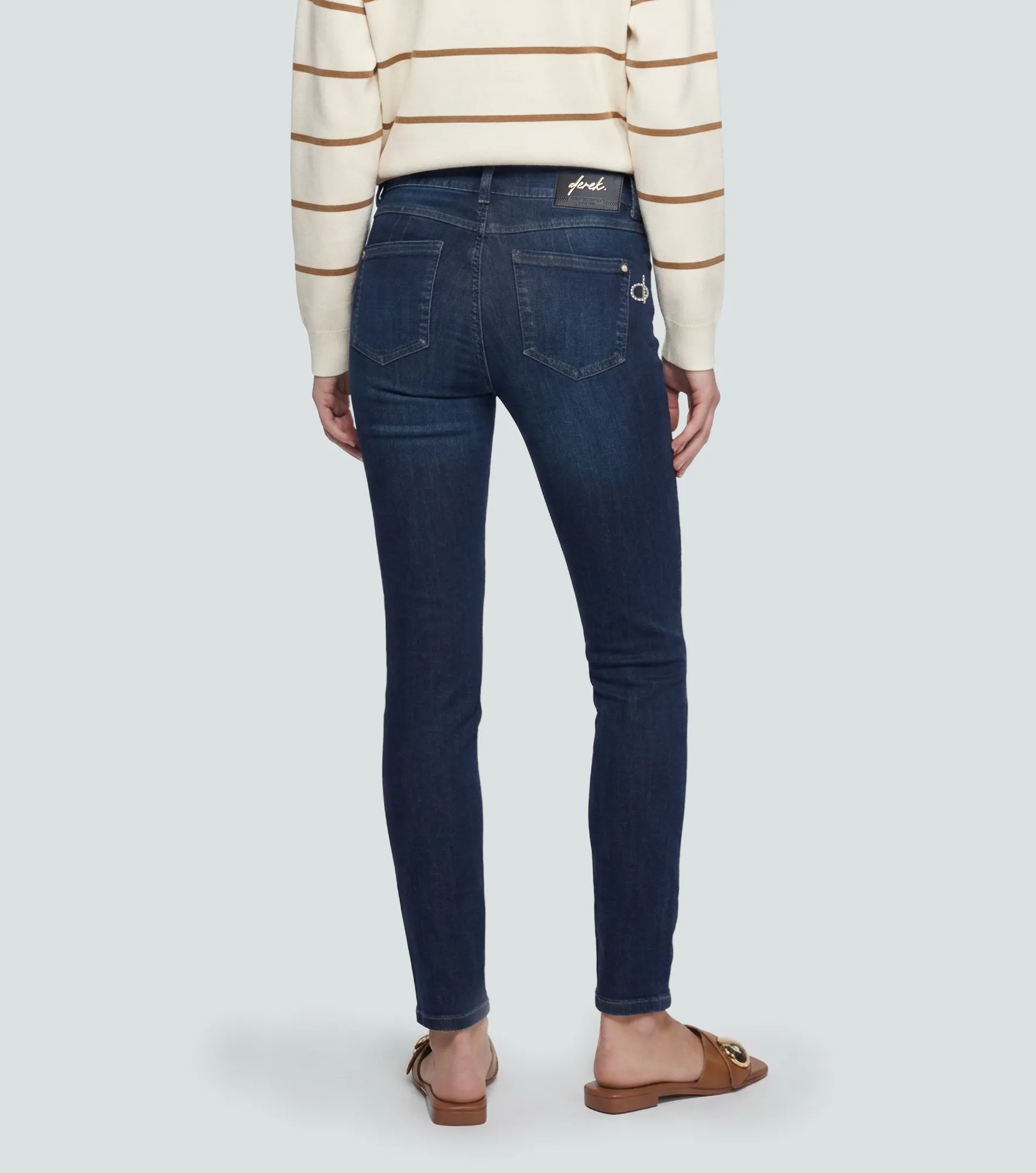 Barcelona Jean Para Mujer Pull Up Bota Skinny Rose Derek 837373 AZ