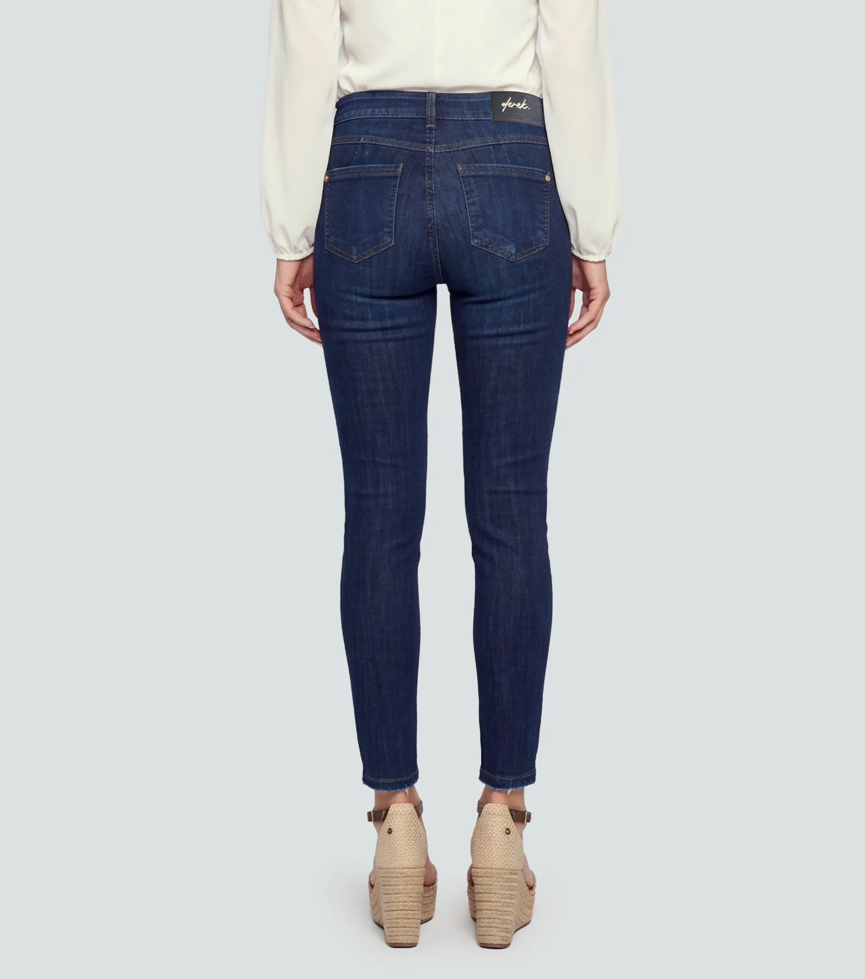 Barcelona Jean Para Mujer Pull Up Bota Skinny Karen Derek 837717 AZ