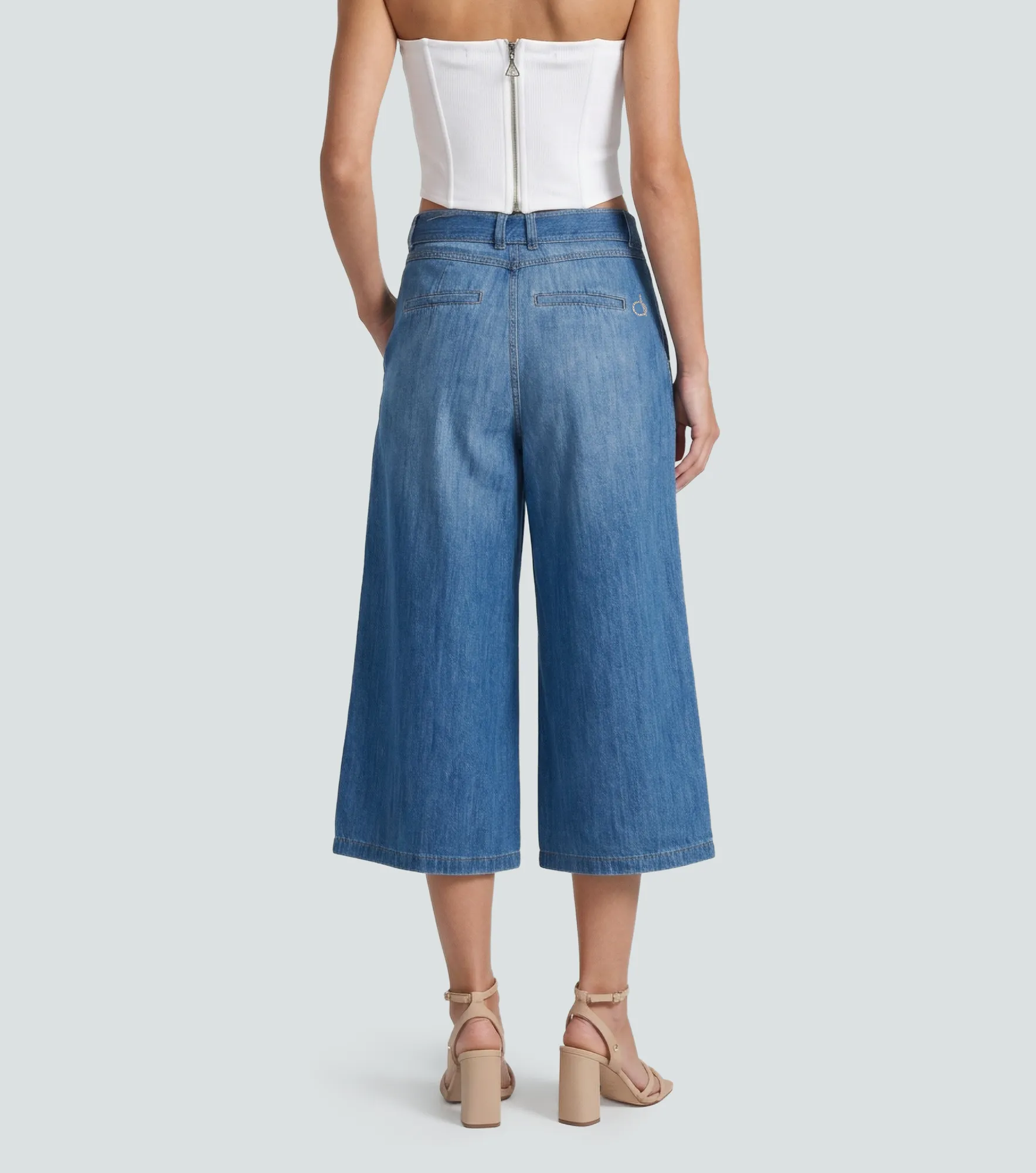 Praga Jean Para Mujer Culotte Con Proceso Rebecca Derek 838118 AZ