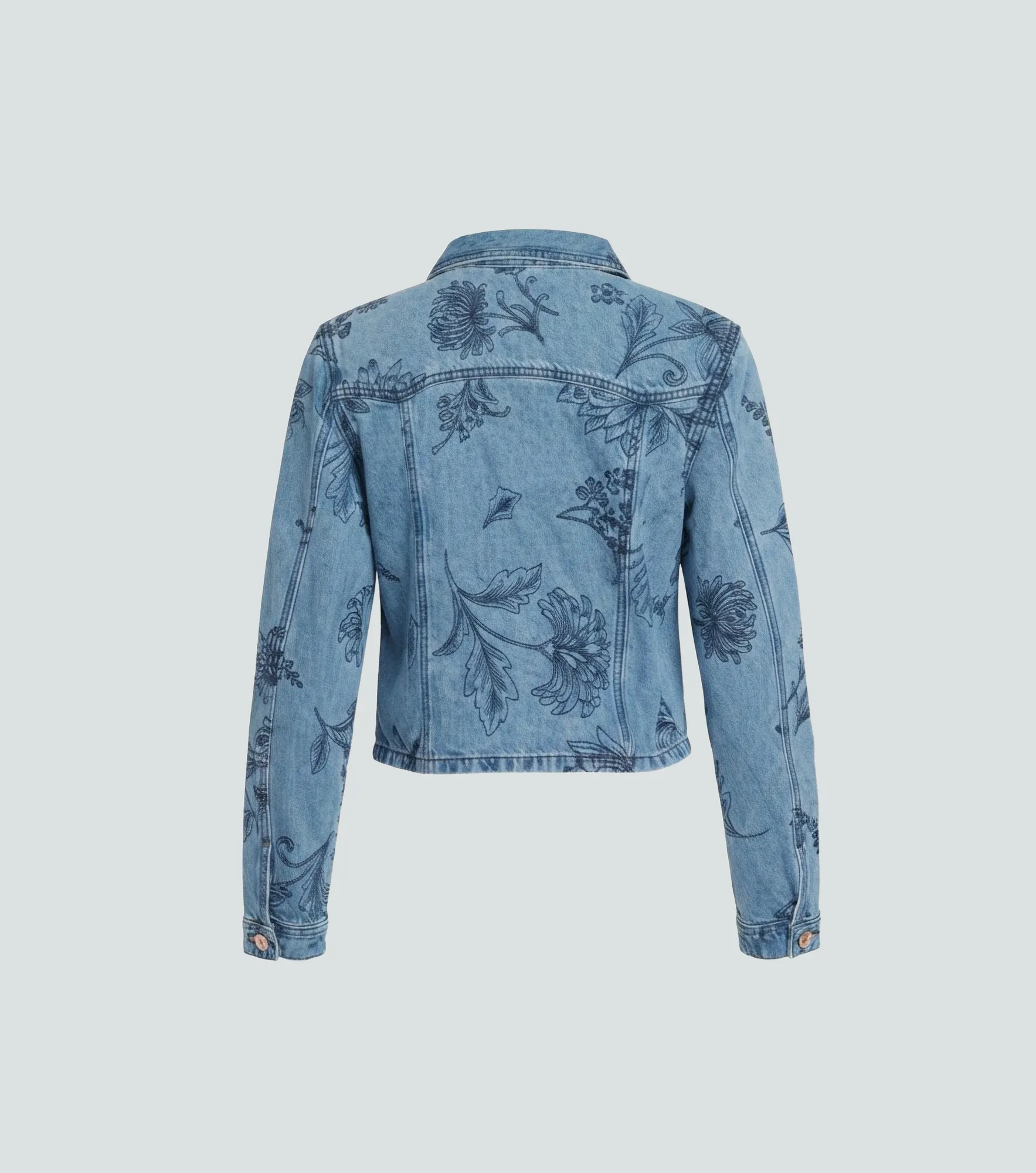 Chaqueta En Indigo Para Mujer Con Bordado Whitney Derek 838739 AZ