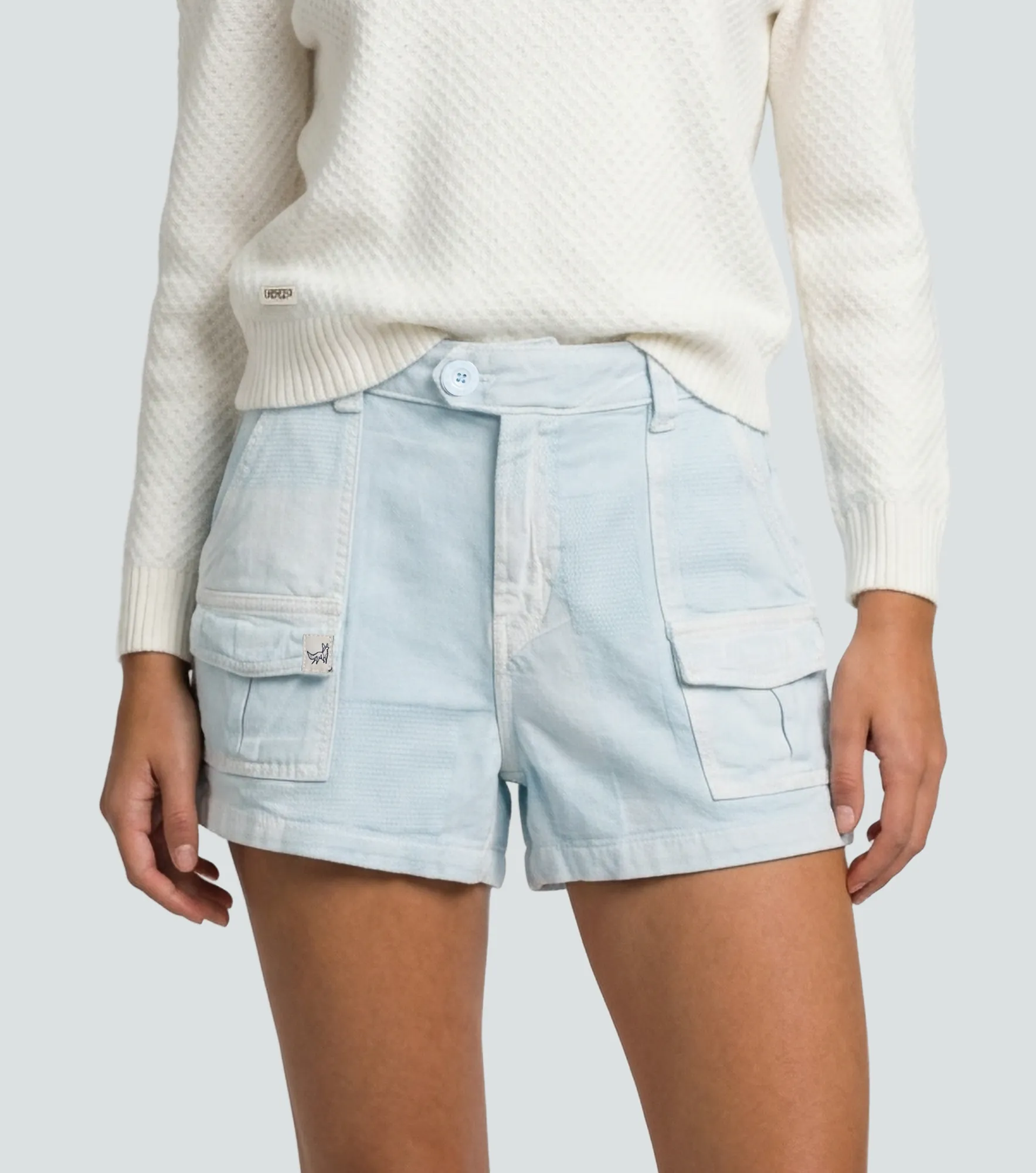Cloe Short Con Bolsillos En Delantero Unicolor Unser 837064 AC