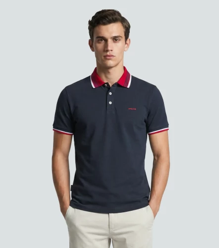 Alessio Polo Masculina Slim Fit GasAO