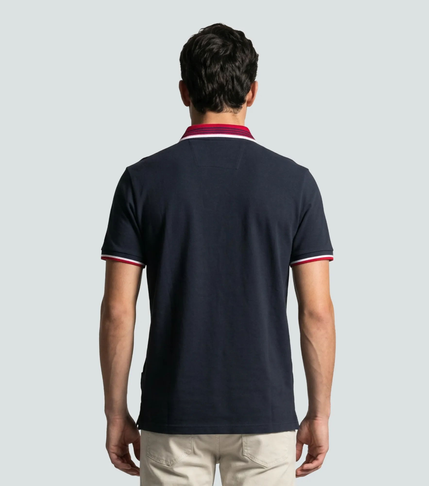 Alessio Polo Masculina Slim Fit Gas 837457 AO