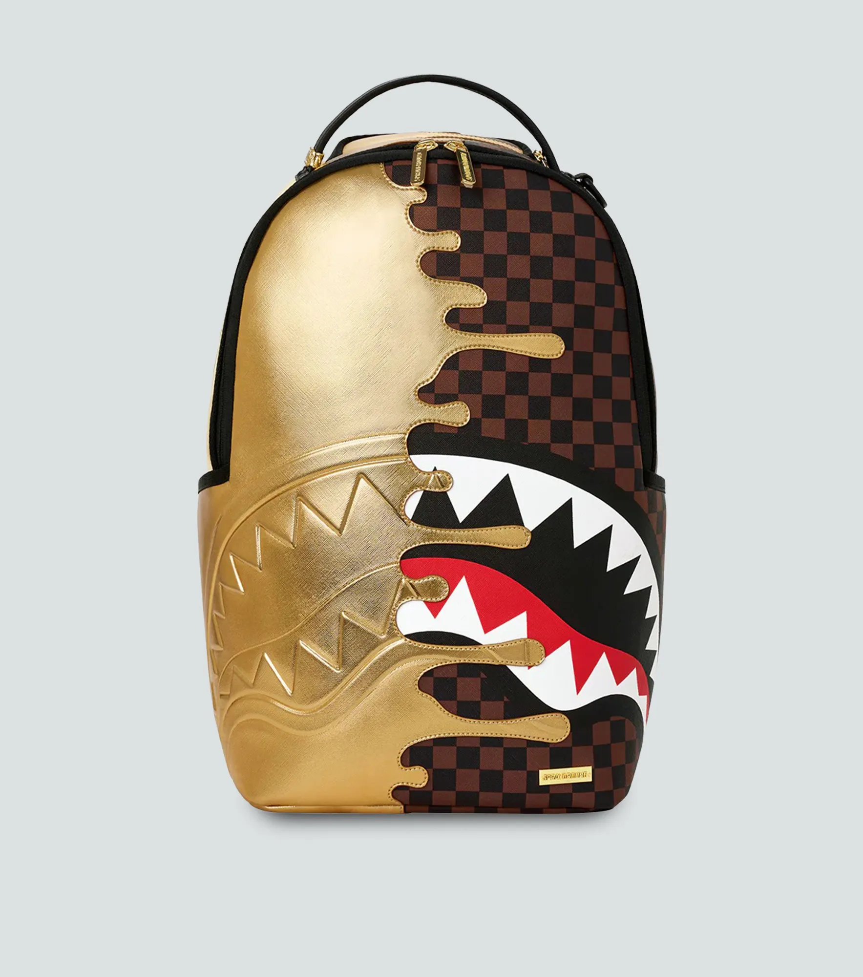 Morral Sprayground Sharks In Paris Gold Drip 134424 CF