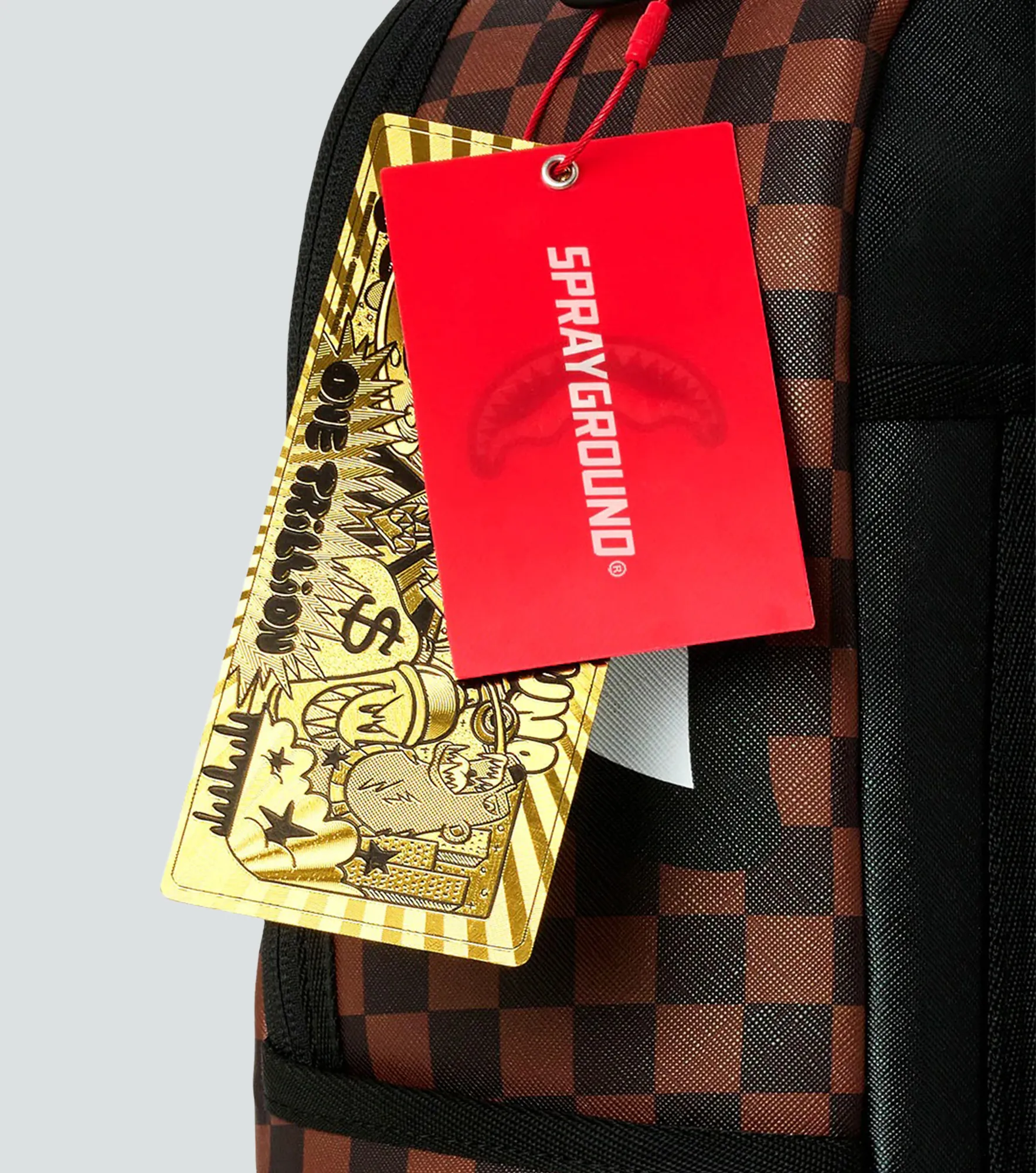 Morral Sprayground Sharks In Paris Gold Drip 134424 CF