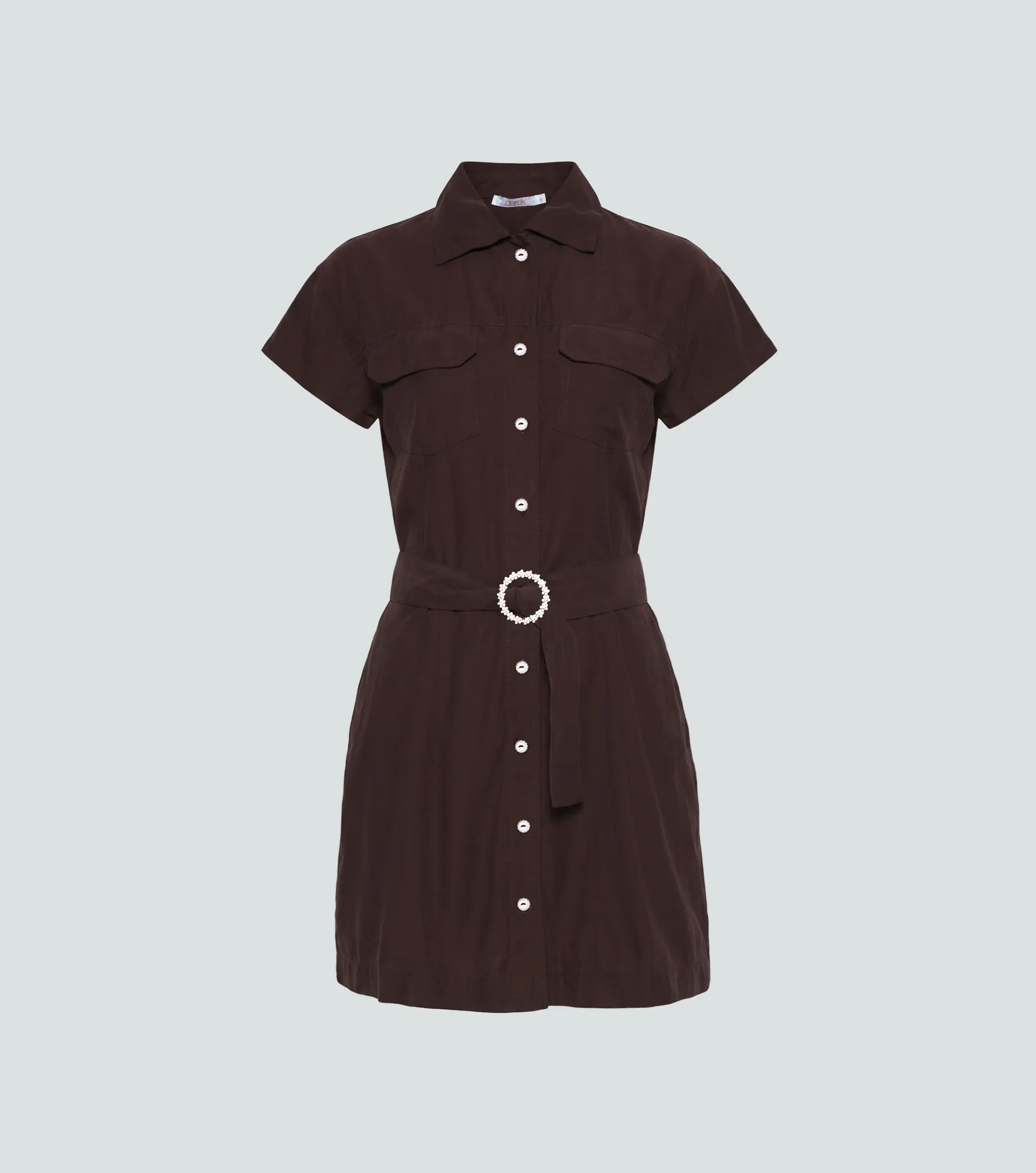 Vestido En Tencel Para Mujer Con Cinturon Marian Derek 838204 CF