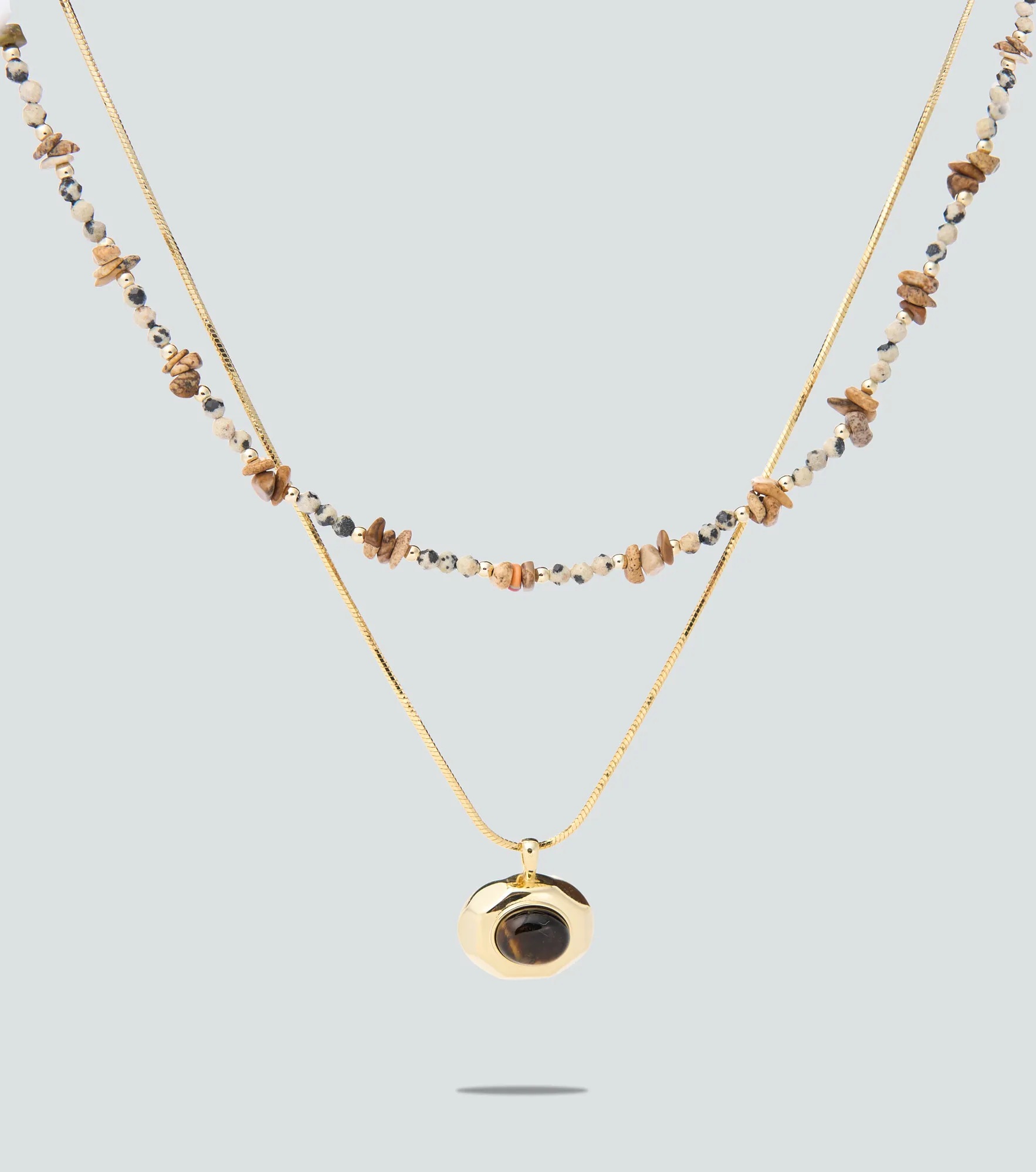 Collar Doble Con Cadena Fina DerekDO