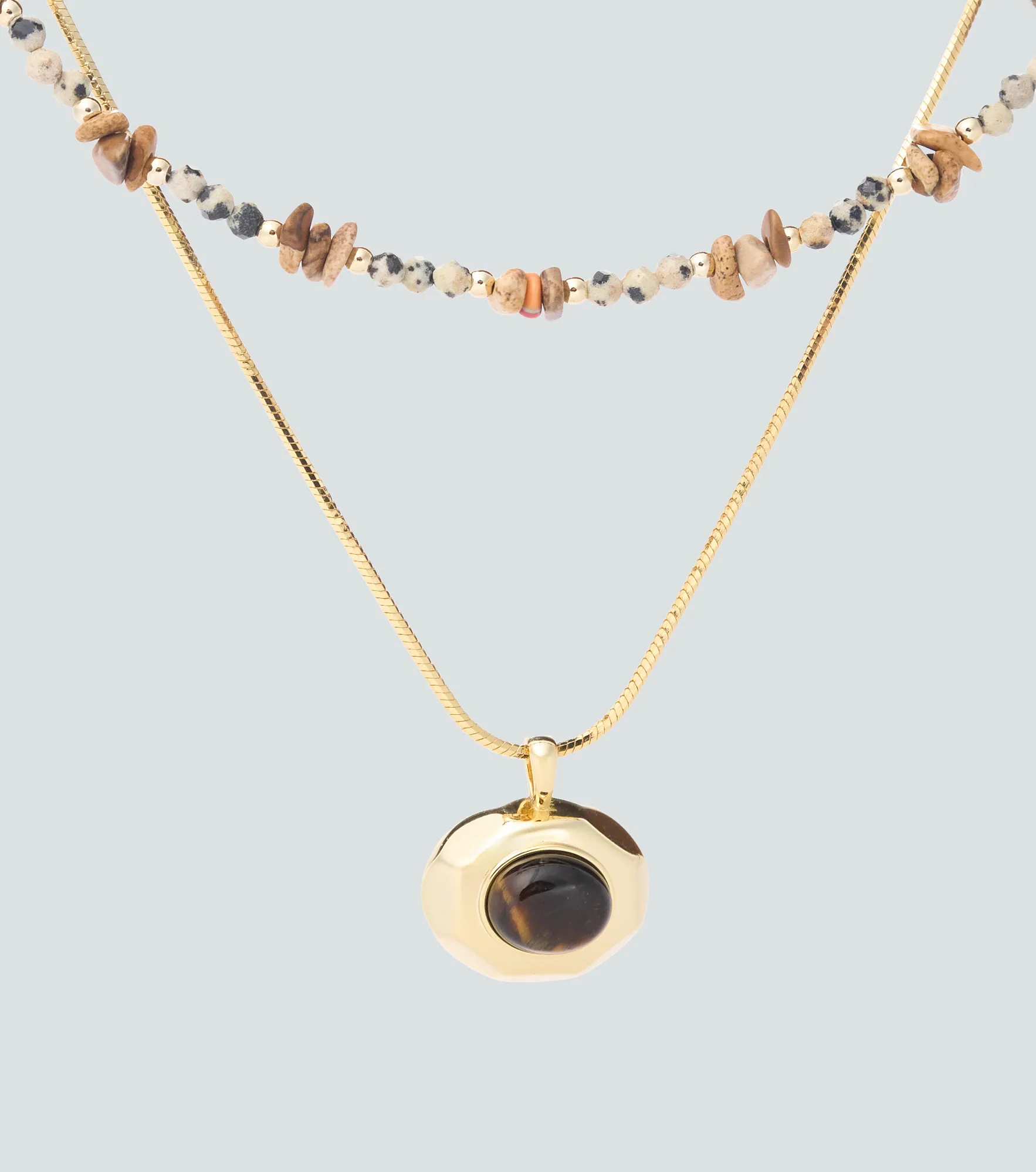 Collar Doble Con Cadena Fina Derek 838365 DO