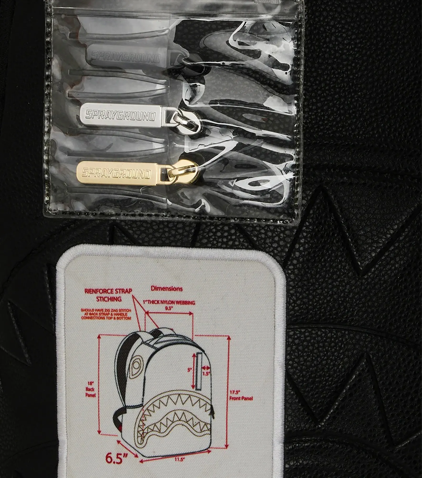 Morral Sprayground Sample Room Shark 134413 NG