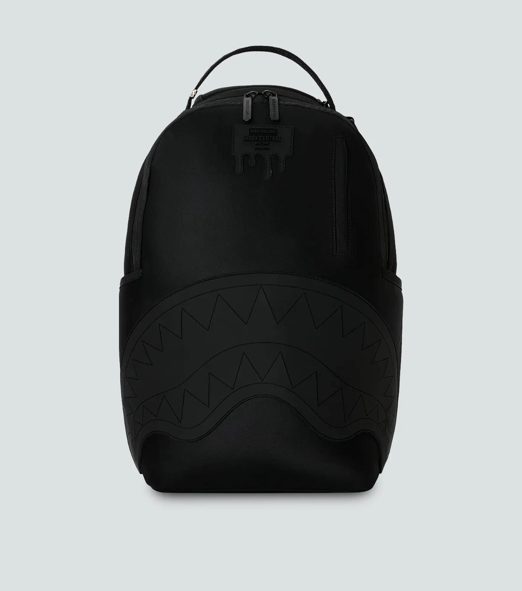 Morral Sprayground Shark Central Blacked Out Embossed Nylon 134428 NG