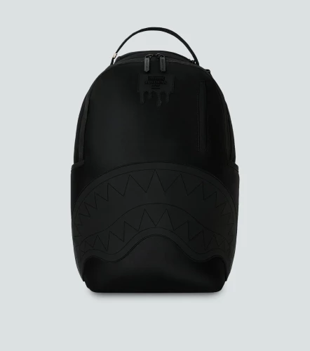 Morral Sprayground Shark Central Blacked Out Embossed NylonNG