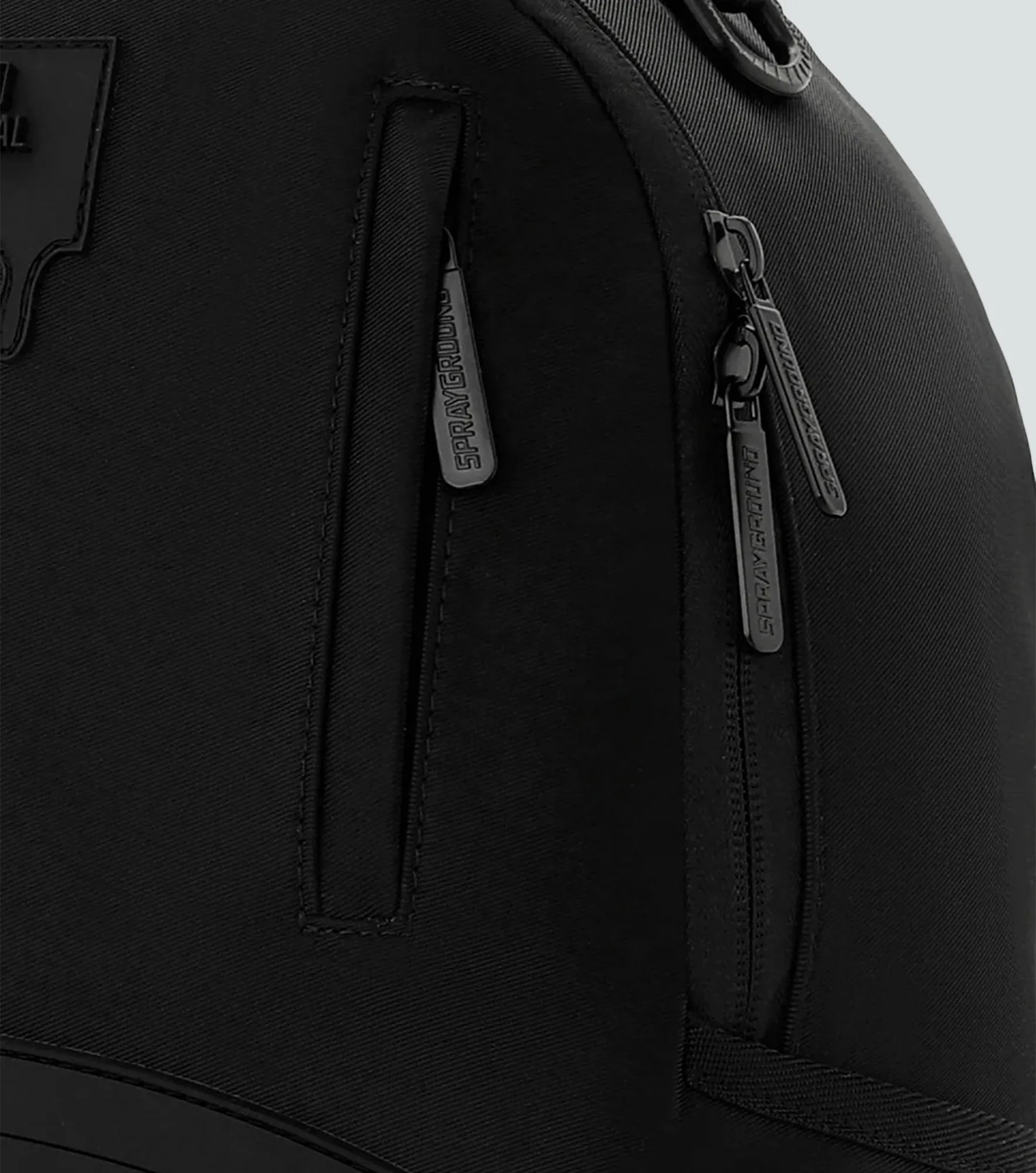 Morral Sprayground Shark Central Blacked Out Embossed Nylon 134428 NG
