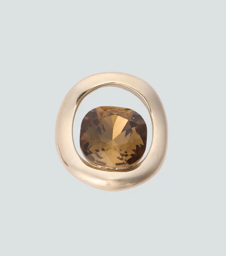 Aretes De Diseno Circular Con Piedra Central DerekPT