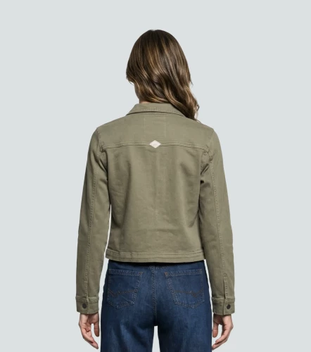 Eva Chaqueta Unicolor Con Charretera En Hombros UnserVD