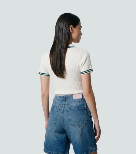 Blusa Tejida Tipo Polo Para Mujer Margareth DerekVD