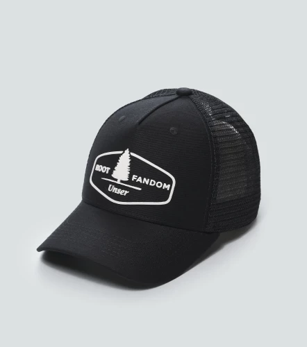 Oscar Gorra Unicolor Con Malla Y Estampado En Delantero UnserNG