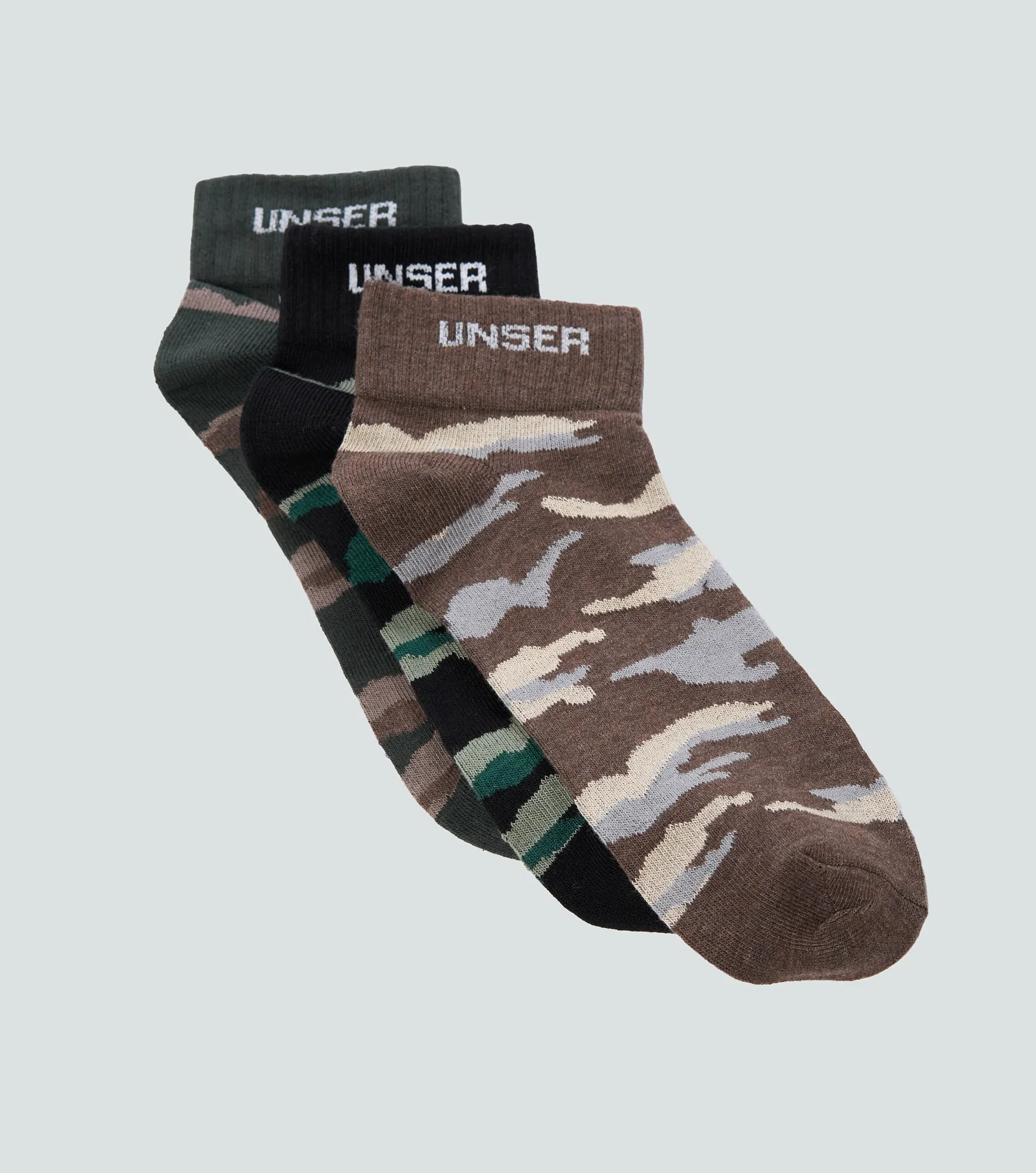Santi Tripack Medias Con Print Militar Unser 837514 CU