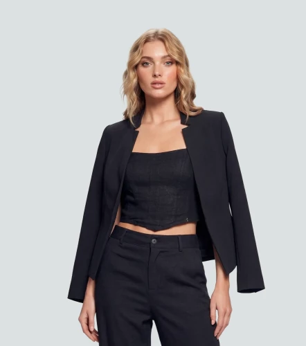 Blazer Para Mujer Antonella Manga Larga DerekNG