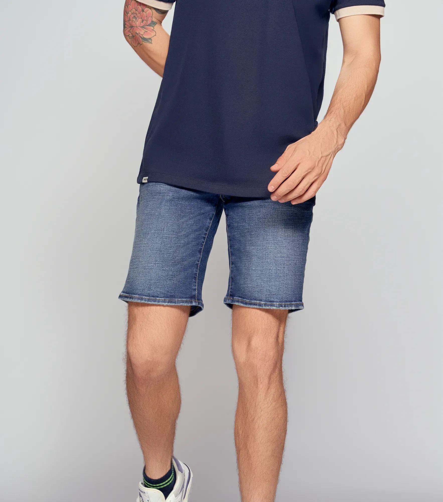 Bermuda Para Hombre Tono Azul Medio Clasica Unser 835076 AZ