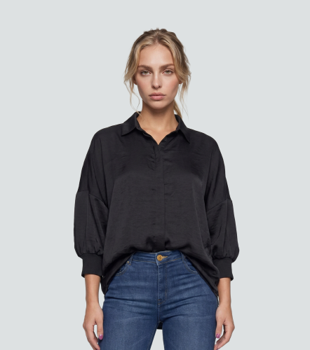 Blusa Camisera Para Mujer Unicolor Manga Ranglan DerekNG