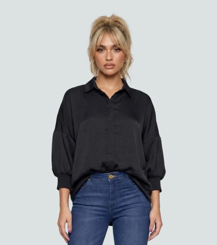 Blusa Camisera Para Mujer Unicolor Manga Ranglan DerekNG