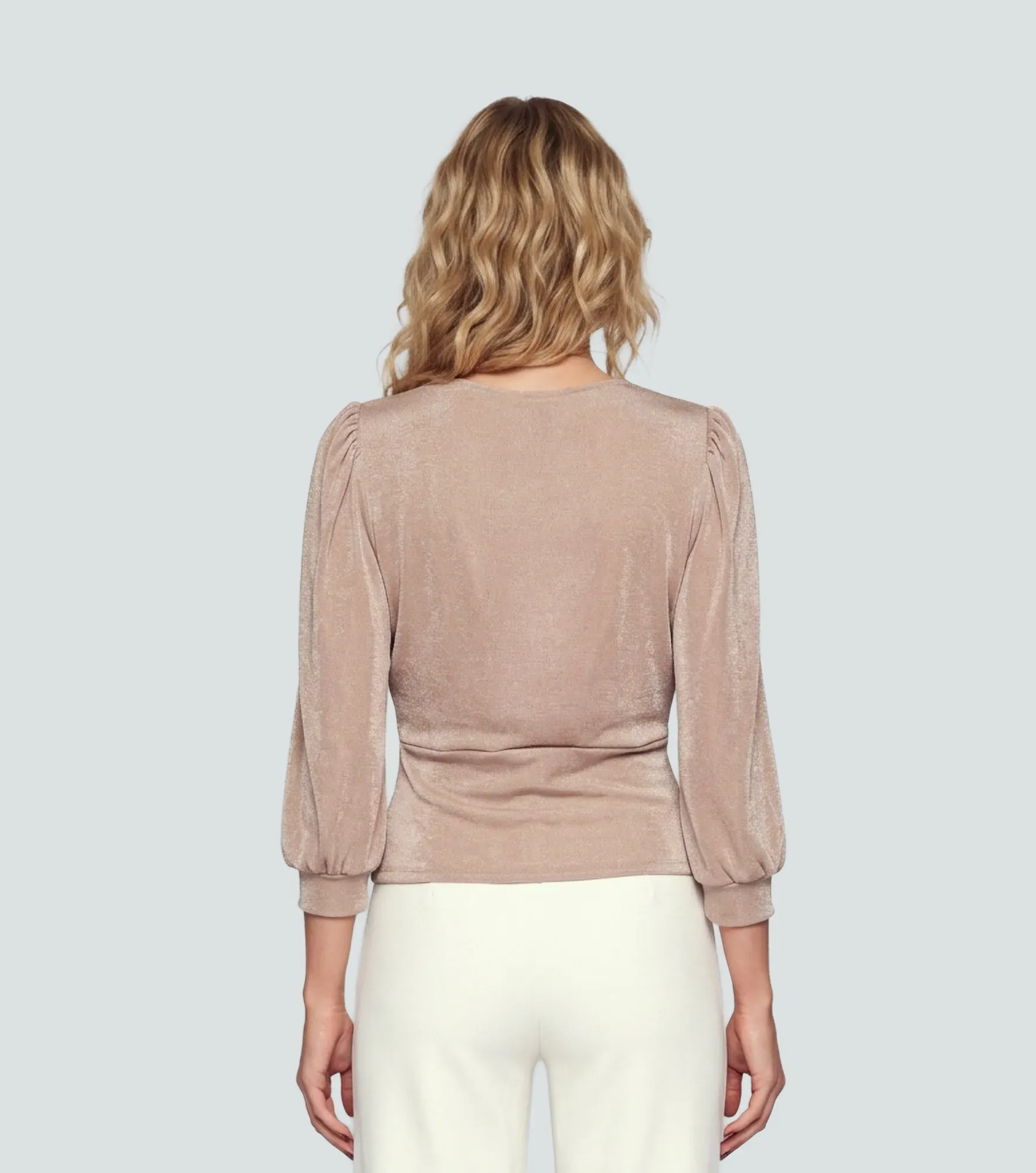 Blusa Para Mujer Cruzada En Delantero Unicolor Natasha Derek 828016 KQ
