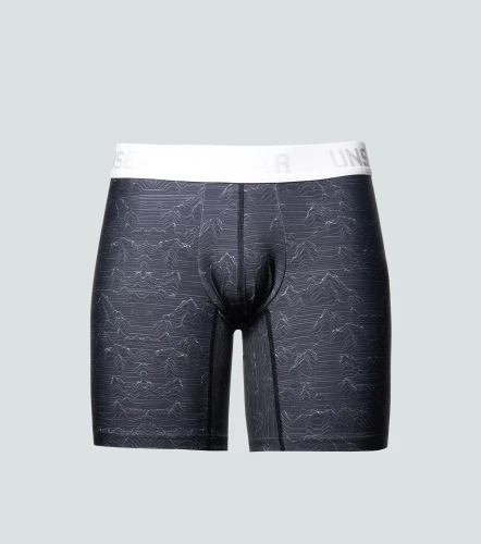 Erik Boxer Estampado De Montanas Lineales UnserNG