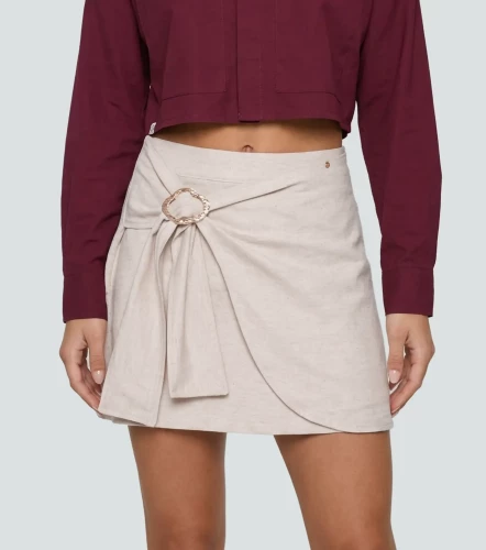 Falda Corta Para Mujer Con Herraje Karol DerekAR