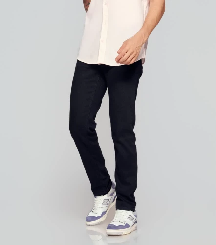 Iron Stiven Jean Unicolor Negro Con Cremallera UnserNG