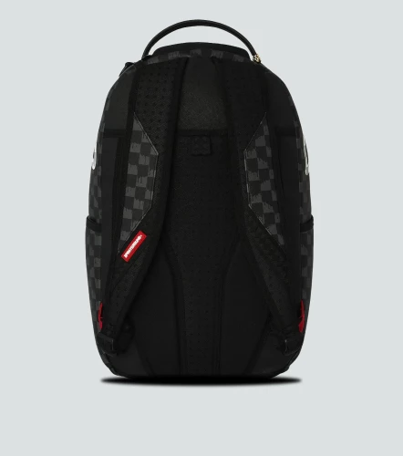 Morarl Sprayground Black And White Drip Check SharkNG
