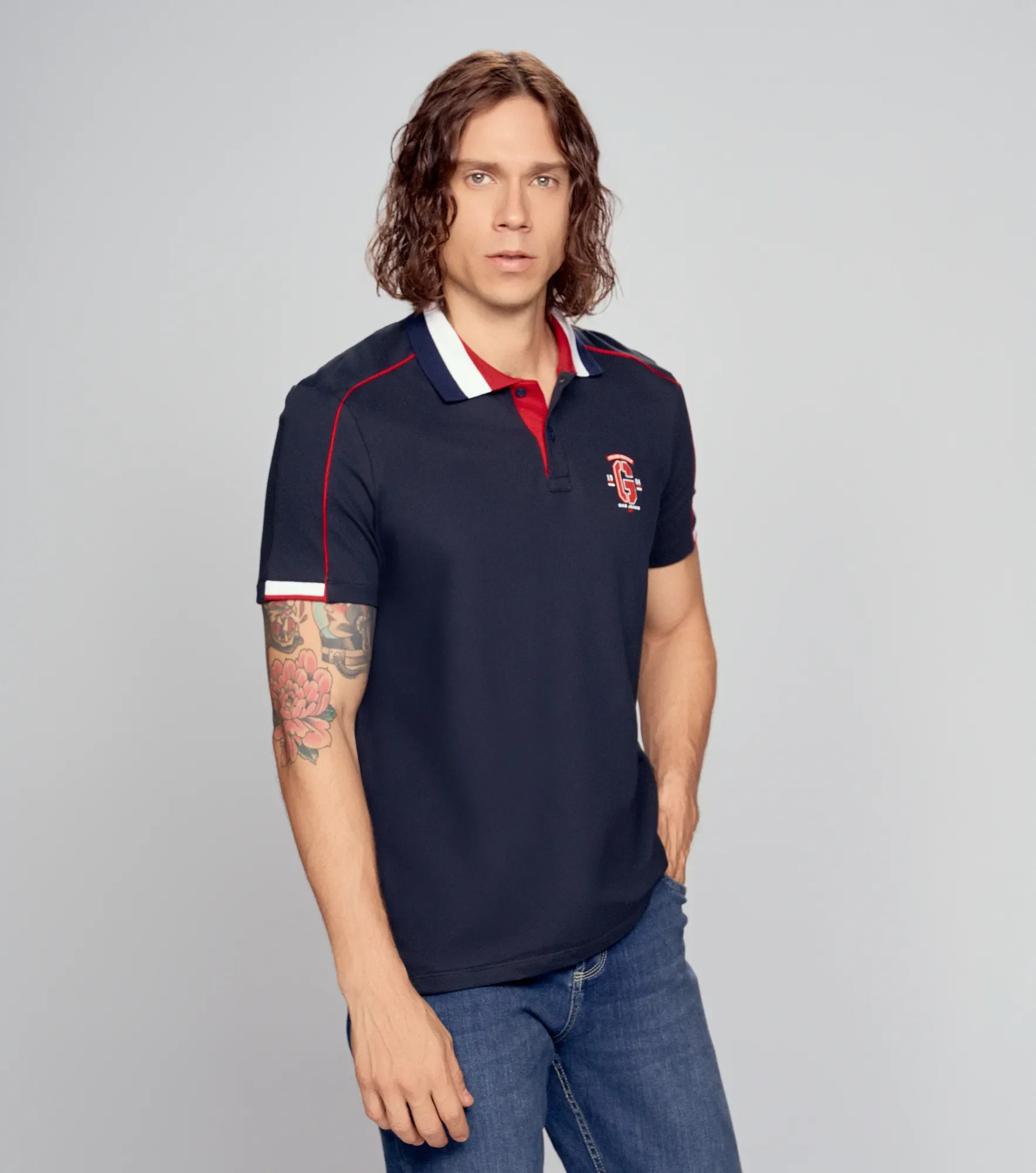 Nova Polo Masculina Slim Fit GasAV
