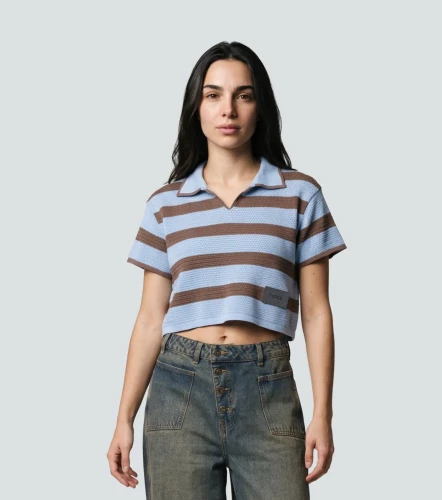 Opal Blusa Crop De Rayas TyperAZ