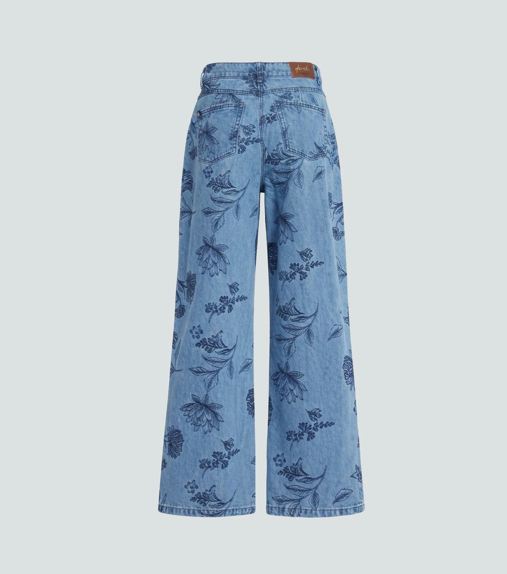 Praga Jean Para Mujer Wide Leg Con Bordado Whitney Derek 839126 AZ