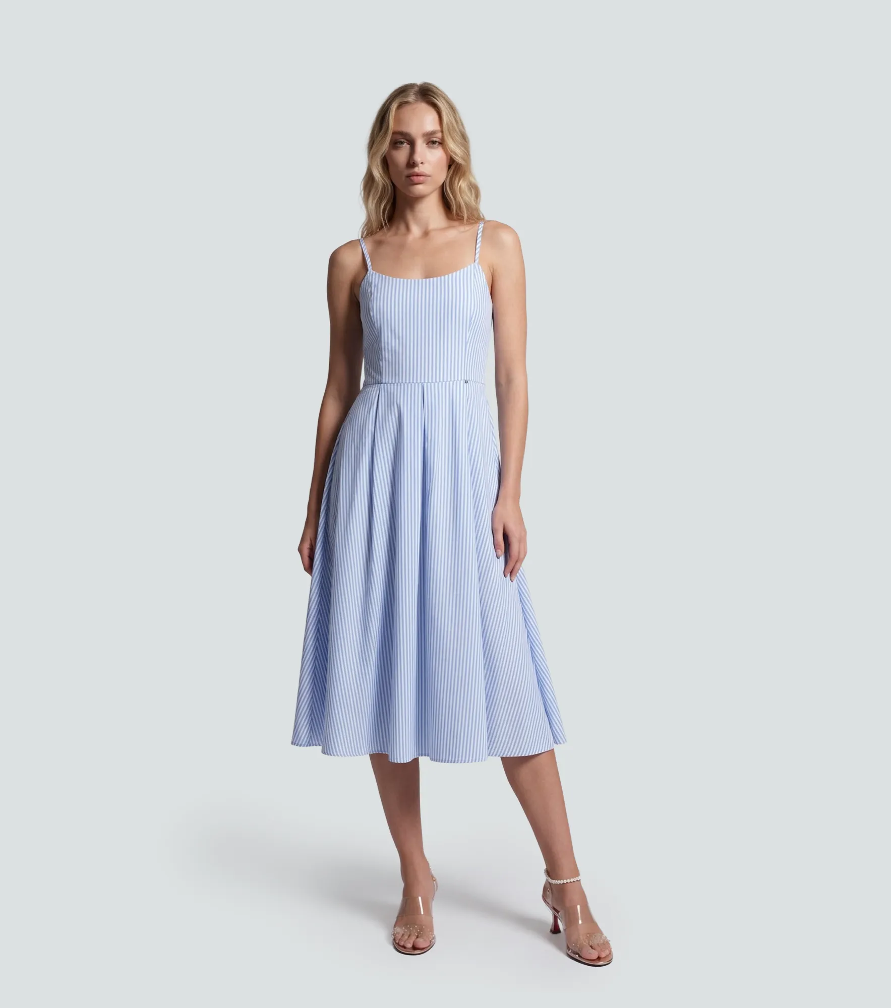 Vestido Midi Para Mujer Con Pliegues Tiana DerekAZ