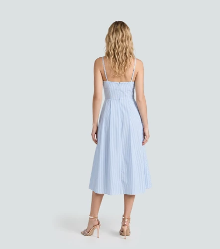 Vestido Midi Para Mujer Con Pliegues Tiana DerekAZ