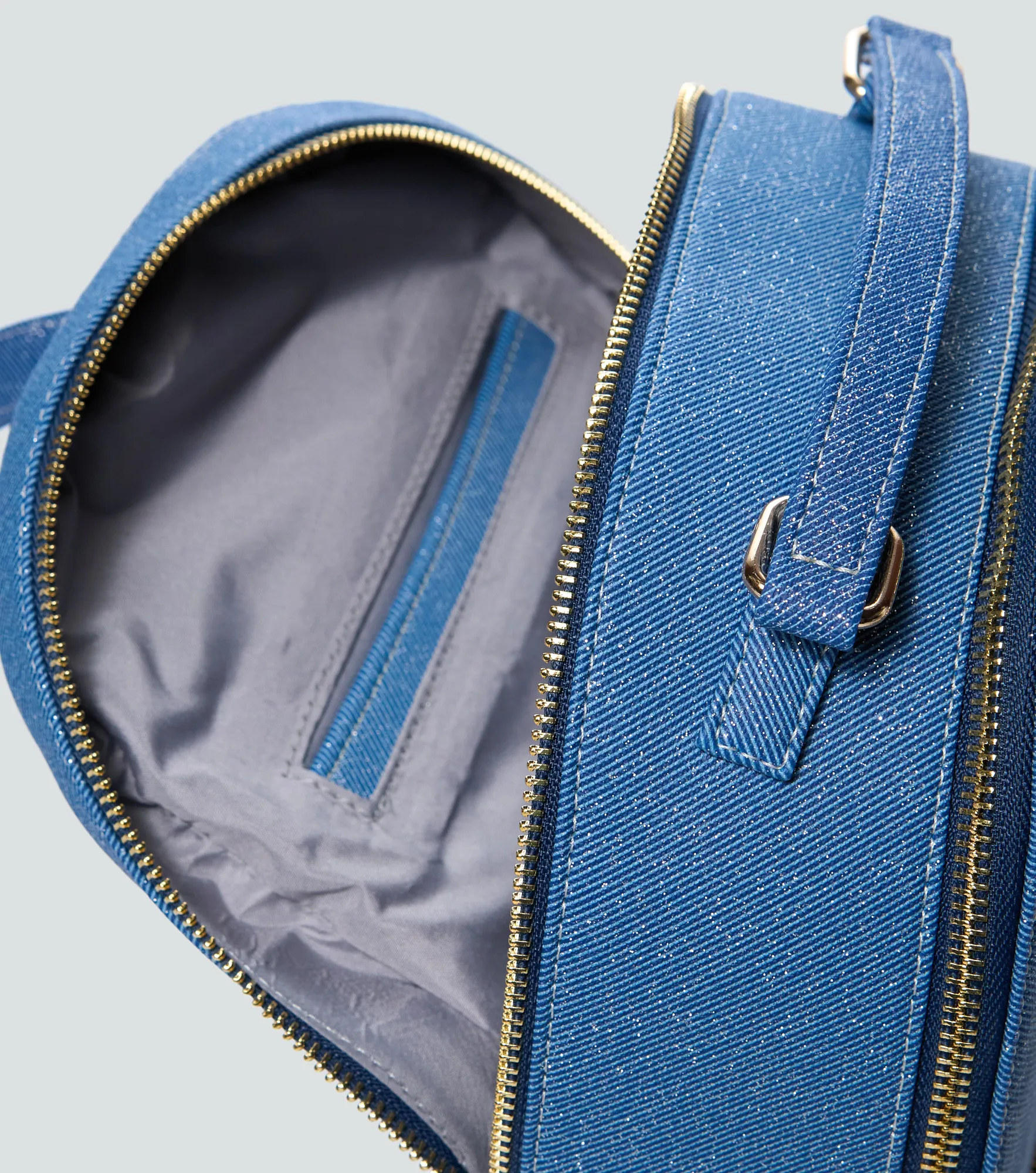 Morral Para Mujer Efecto Denim Con Brillos Kelly Derek 839498 AZ
