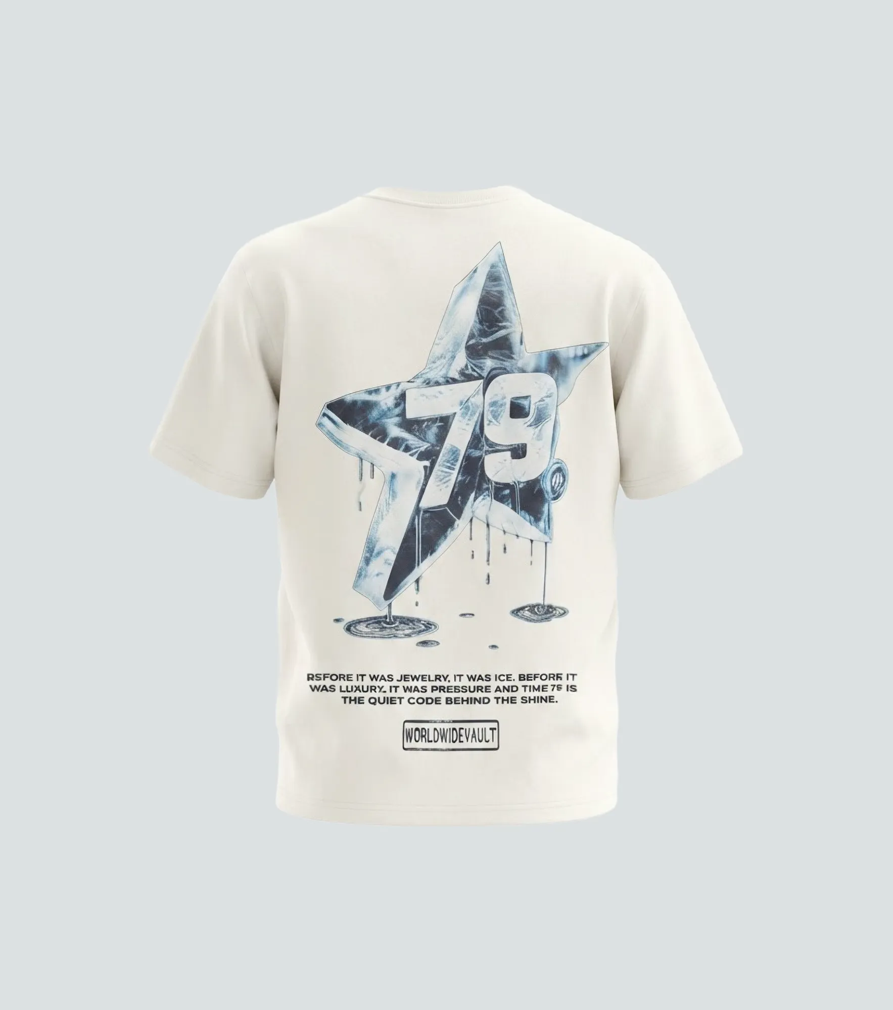 Iced Star Oversized T Shirt Aurum 79 134631 BL