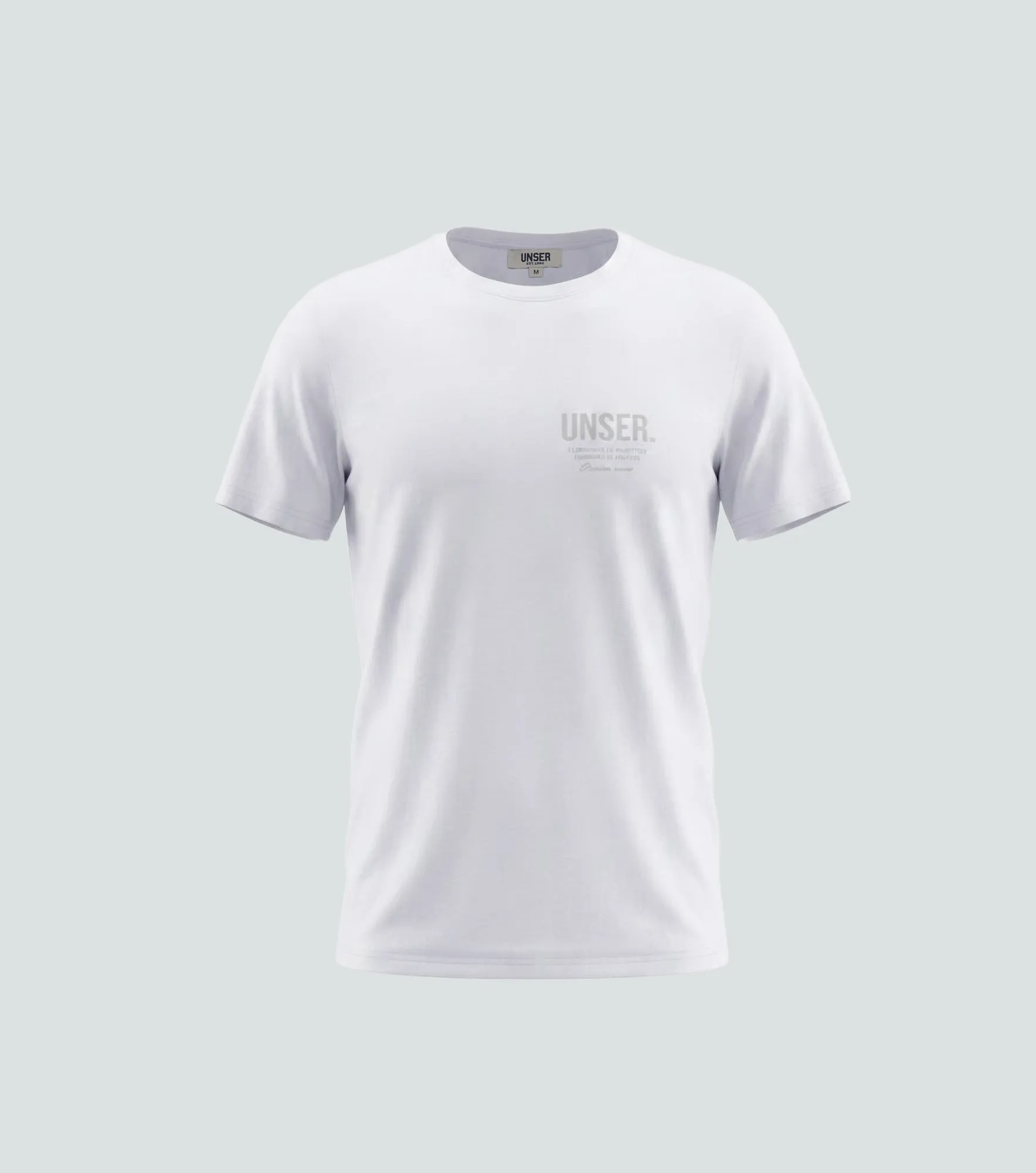 Slim Javi Camiseta Unicolor Estampada Unser 836239 BL