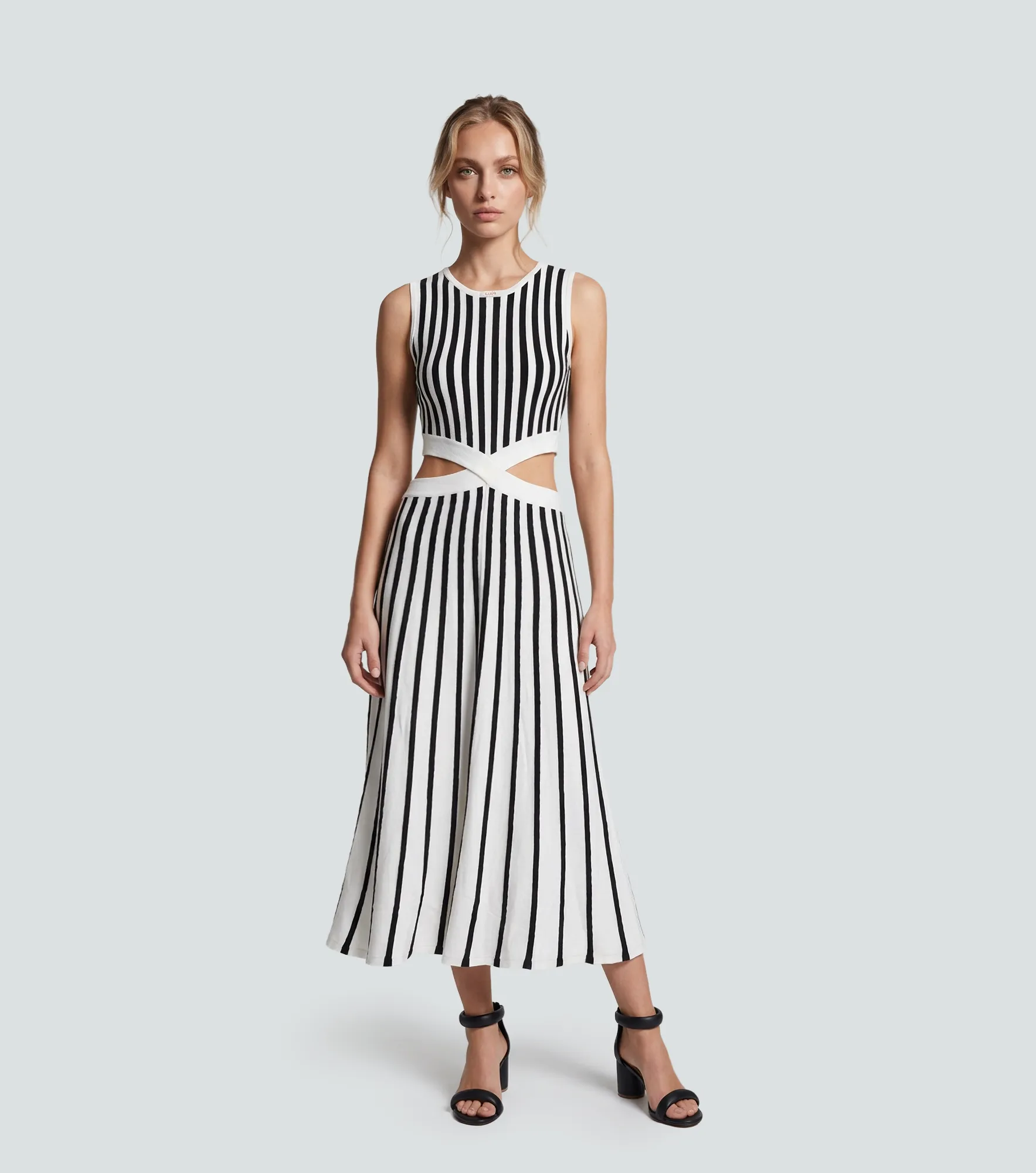Vestido Corte Sin Mangas Estampado DerekBL