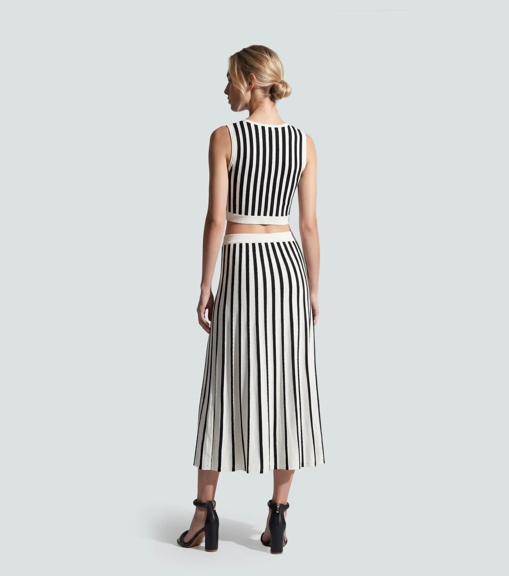 Vestido Corte Sin Mangas Estampado Derek 838919 BL