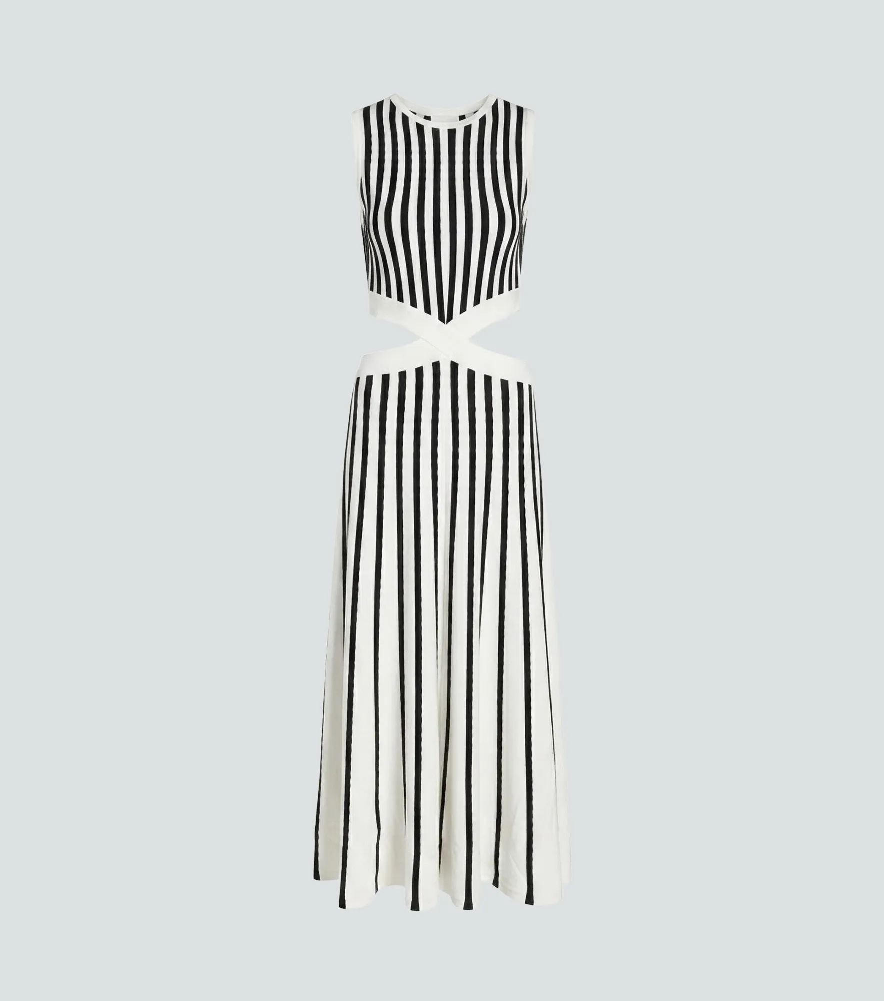 Vestido Corte Sin Mangas Estampado Derek 838919 BL