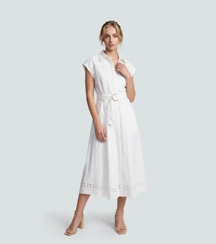 Vestido Largo Con Cinturon DerekBL
