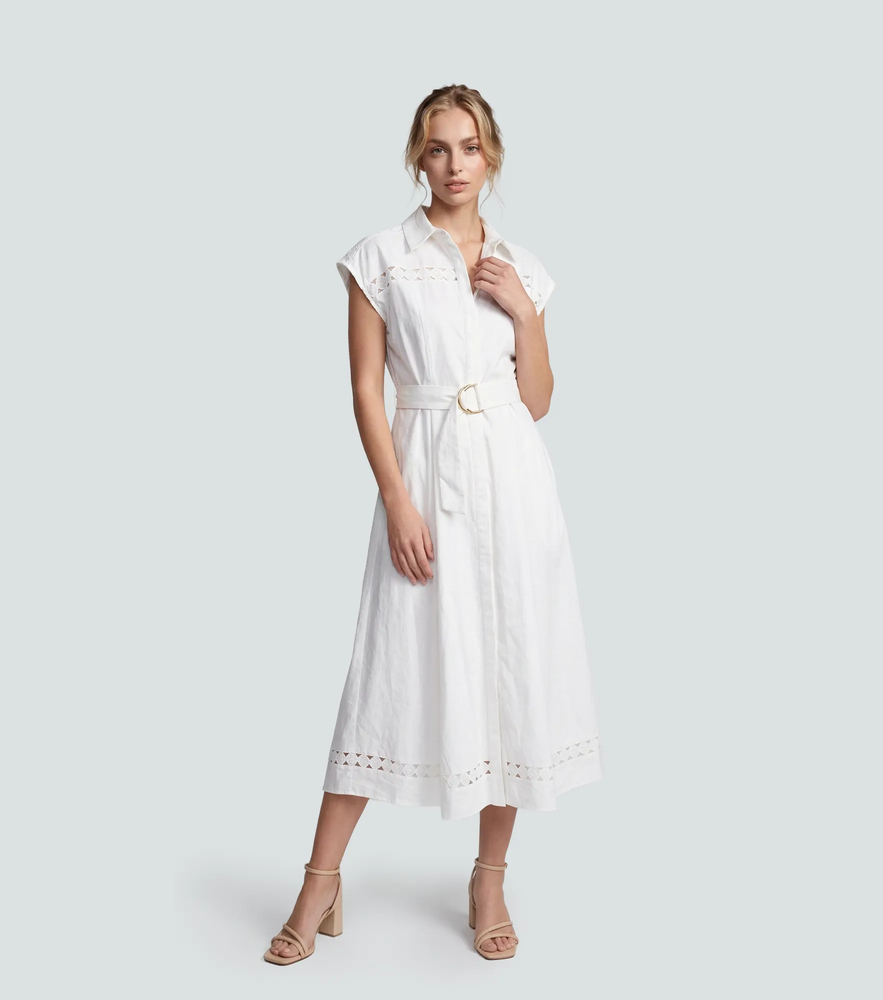 Vestido Largo Con Cinturon DerekBL