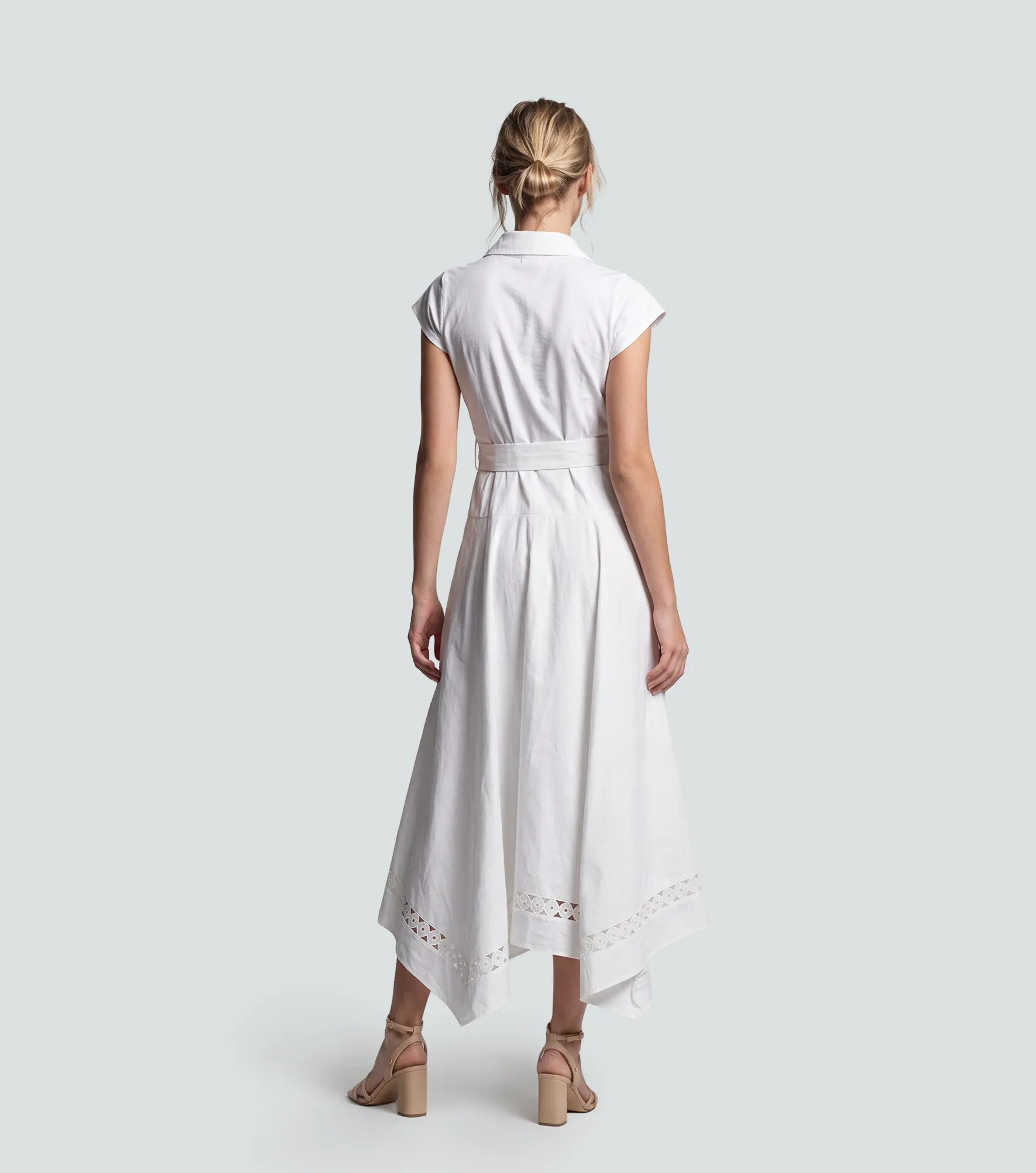 Vestido Largo Con Cinturon Derek 838920 BL