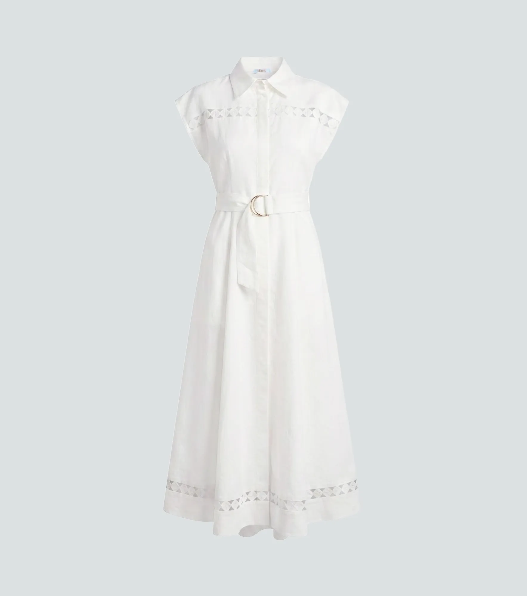 Vestido Largo Con Cinturon Derek 838920 BL